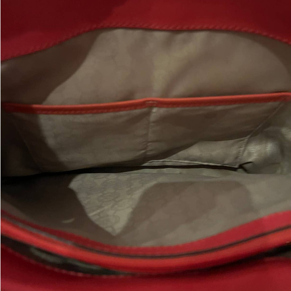 Michael Kors Jet Set Large TZ Snap Pocket Tote Shoulder Bag Pink Coral Leather - Picture 4 of 6